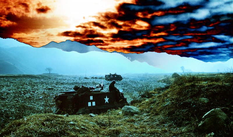 Armored personnel carriers - DMZ - by Tony Karp